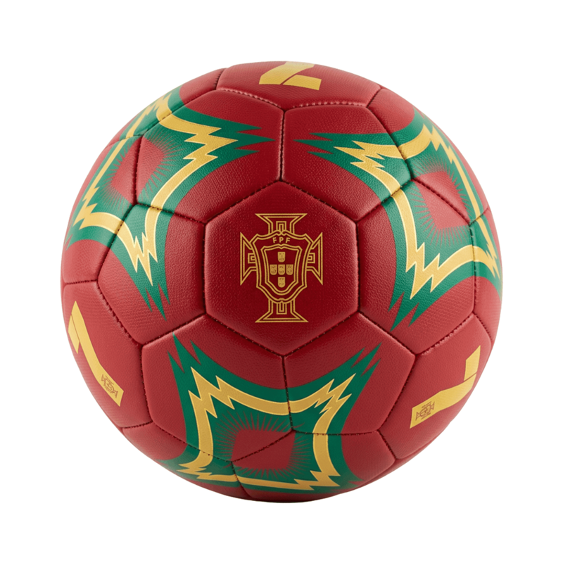 Portugal National Team Soccer Ball – Icon Sports, Size 2, Maroon/Gold/Green, Official Licensed, Variation 2