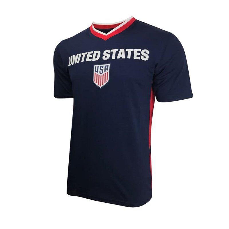 U.S. Soccer Poly Shirt Elite Game Day – Navy, XL, Name/Number Personalization
