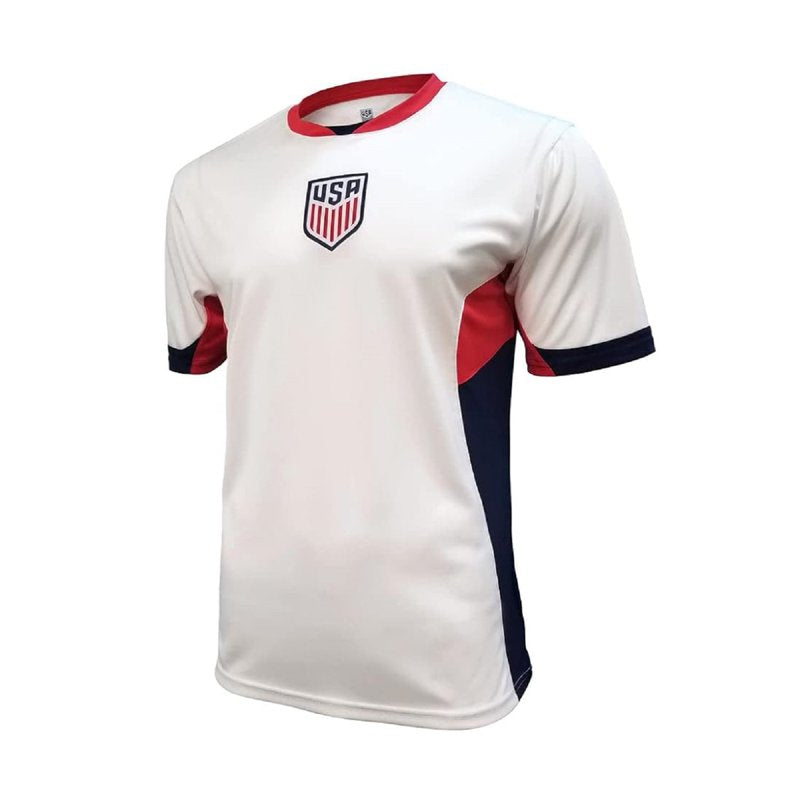 U.S. Soccer Legend Game Day Shirt – Adult Poly White, Medium (Variation: White 82, No Custom)