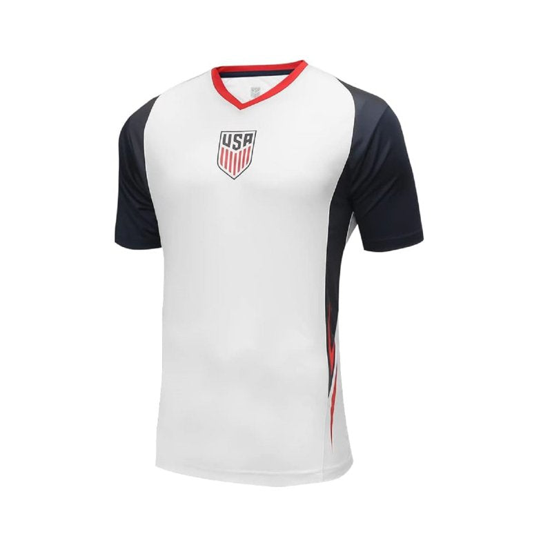 U.S. Soccer T-Shirt - 100% Polyester Game Day Shirt, Shattered White, XL