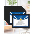 8.5x11 Black Diploma Frame Set - Modern Wall & Tabletop Certificate Frames