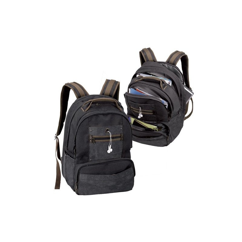 Impact Laptop Backpack for 17-Inch Computers, Eco-Friendly Cotton Canvas