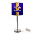 Baltimore Ravens Chrome Desk Lamp with USB Charging Station - Officially Licensed Sports Lighting