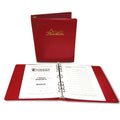 Remembrance Memorial Gift Record Binder - 7 Ring Faux Leather Organizer