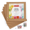 Self-Adhesive Cork Board Squares 12x12 for Bulletin & Vision Boards - 5 Pack