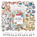 Assorted Charms and Pendants for DIY Jewelry Making - 120 Pieces