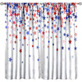 Independence Day Blackout Curtains - 4th of July Stars Window Drapes, Multiple Sizes