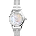 Indiglo Timex Women's Stainless Steel Expansion Band Watch - Silver, Water-Resistant 30M