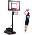 Portable Adjustable Basketball Hoop System 5-10 FT with Base & Wheels