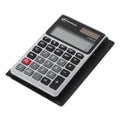 12-Digit LCD Handheld Calculator with Protective Case - Dual Solar Battery Power