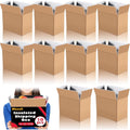 Insulated Shipping Boxes 10 Pack for Frozen Food Cold Transport - Reusable Foil & Foam Liners