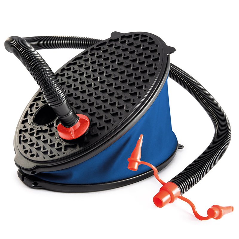 Intex Bellows Foot Pump, 0.8 L/Stroke, 11.5" Diameter with 3 Nozzles — Inflate & Deflate Air Mattresses & Floats