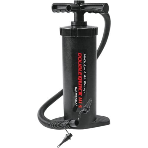 Intex Double Quick III S Hand Air Pump for Inflatables – Fast, Double-Action Inflator & Deflator