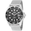 Men's Pro Diver 43mm Quartz Watch with Steel Case and Mesh Band