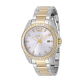Invicta Lady Angel 38mm Gold Steel Quartz Watch with Silver Dial