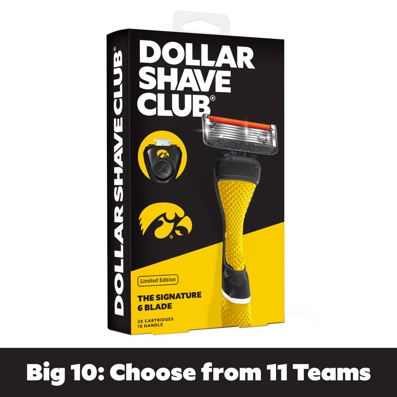 College Shaving Set with Limited-Edition Handle - 6-Blade Razors & Refills