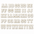 52 Pack Iron On Letter Patches for Clothing DIY Decorations