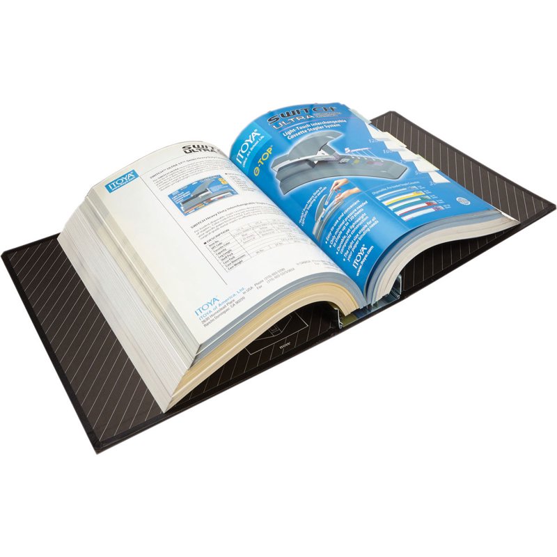 Springpost Binder 4-Inch Capacity for Documents and Portfolios - Black