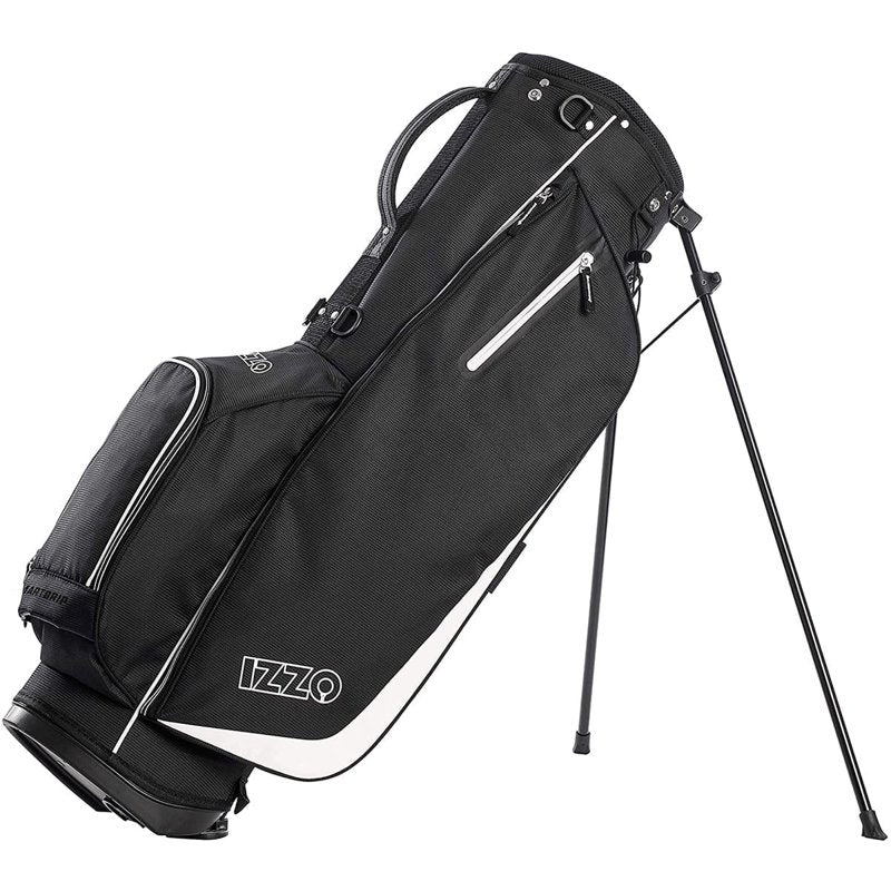Izzo Ultra-Lite Stand Golf Bag - Black, 3.2 lb
