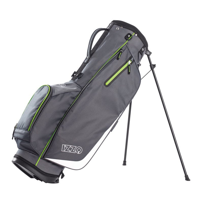 Izzo Ultra-Lite Stand Golf Bag - Grey Lime, 3.2 lb