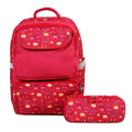 Kids 15-Inch School Backpack with Pencil Case - Reflective & Padded Comfort