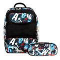Kids 15-Inch School Backpack with Pencil Case and Reflective Tape