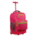 Kids' 18-Inch Rolling Backpack for School and Travel, Pink