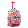 Kids Rolling Backpack 18 Inch School & Travel Bag with Organizer and Water Bottle Pockets