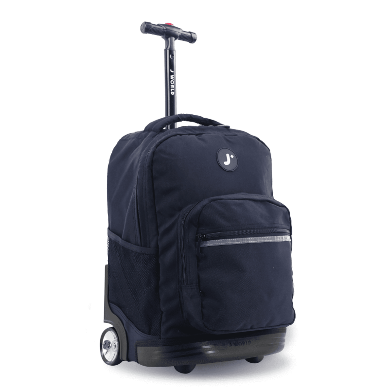 Kids & Adults 18-Inch Rolling Backpack for School & Travel - Multiple Colors