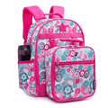 Kids Backpack & Lunchbox Set with Padded Straps & Organizer - Blue Raspberry