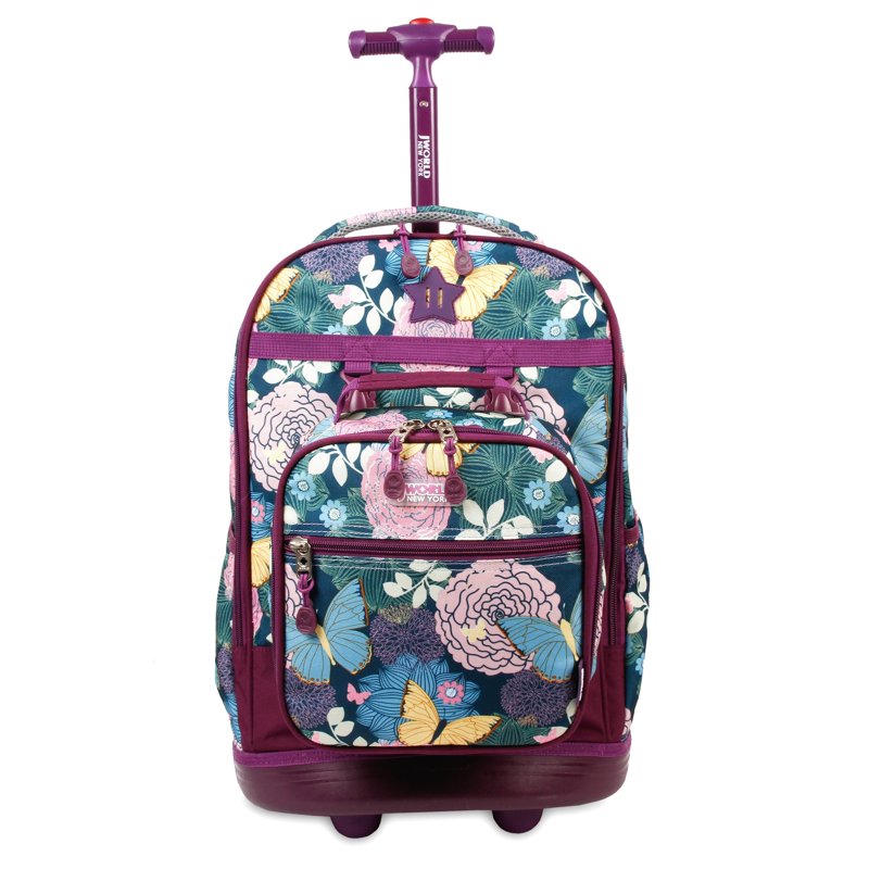 Kids Rolling Backpack with Detachable Lunch Bag - School & Travel