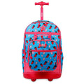 Kids Rolling Backpack with Detachable Lunch Box Set - School Bag for Girls