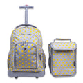 Kids Rolling Backpack with Insulated Lunch Bag - School & Travel