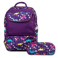 Kids' 15-Inch School Backpack with Pencil Case - Safari Pattern