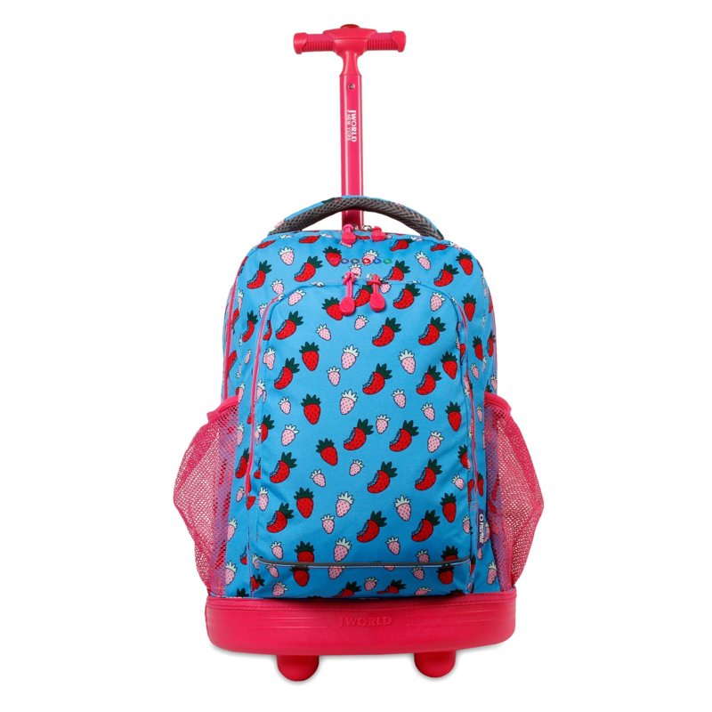 Kids Rolling Backpack 17 Inch School & Travel Bag with Wheels & Organizer