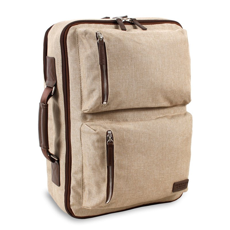 Convertible Laptop Backpack Messenger Bag for Men - Sand