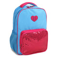Kids School Backpack 14-Inch Unisex Sprinkle Sky Blue Durable Polyester
