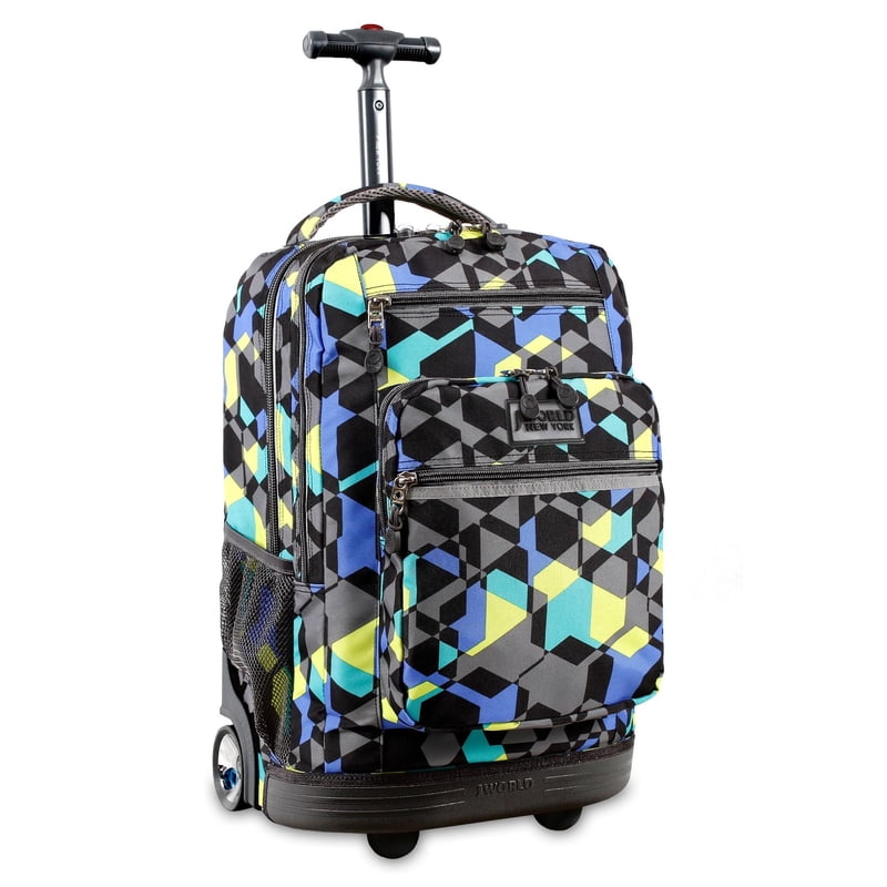 20 Inch Rolling Laptop Backpack with Wheel & Storage for School & Travel