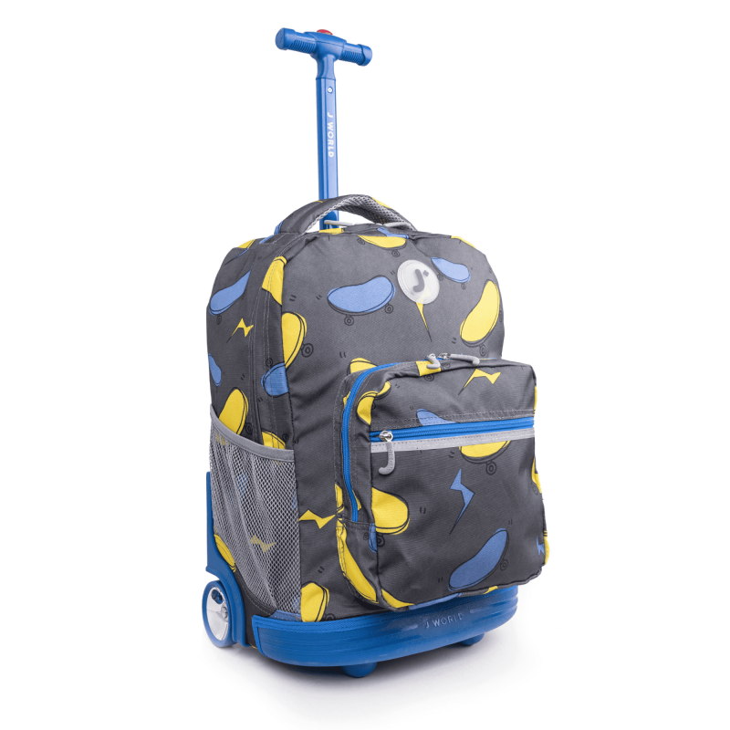 Unisex 18-Inch Rolling Backpack for School and Travel - Liteboard