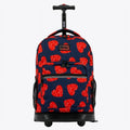 Women's 18-Inch Rolling Backpack for School & Travel - Durable & Spacious