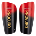 Youth Soccer Shin Guards with Sleeve XS Red - Dual Strap Closure