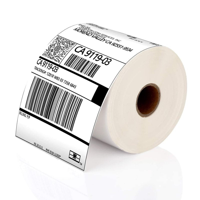 4x6 Inch Thermal Shipping Labels - Self-Adhesive, Waterproof, 350 Labels/Roll