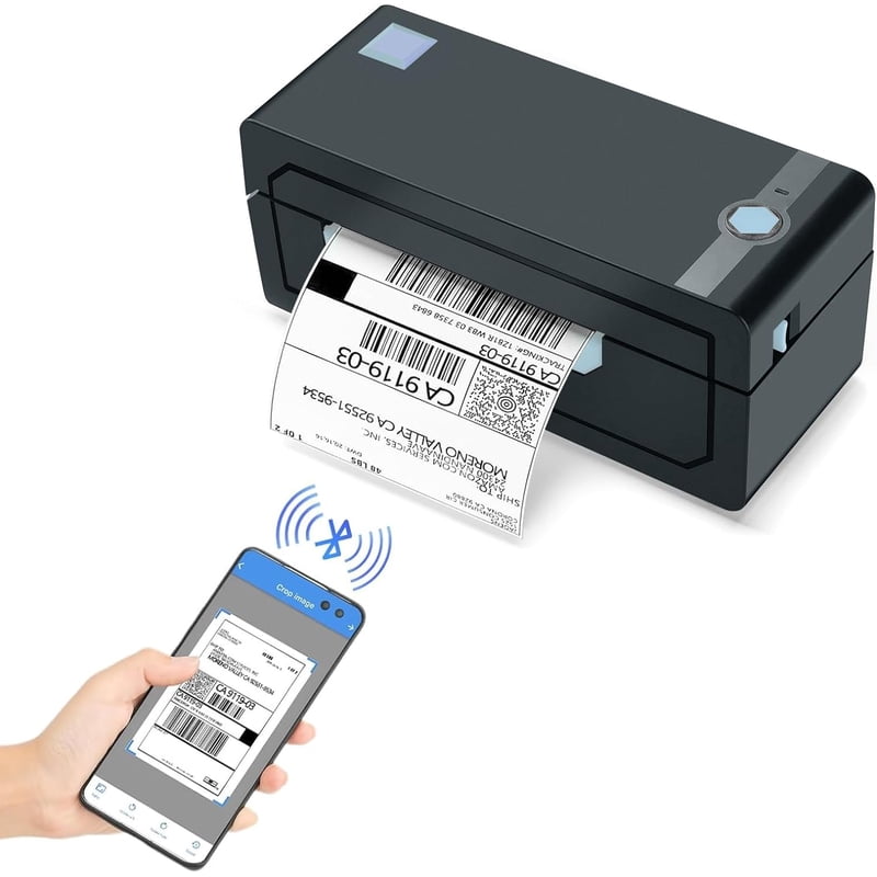 Bluetooth Thermal Label Printer 4x6 for Shipping Packages - JADENS