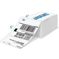 Thermal Shipping Labels 4x6 - Self-Adhesive Fanfold Paper for Thermal Printers, 500 Labels