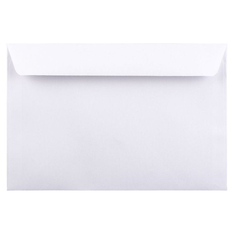 White Booklet Envelopes 6 x 9 Inches, Pack of 50 - Professional Mailing Supplies