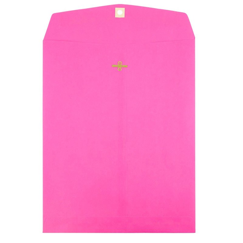 Fuchsia 9x12 Clasp Envelopes - Pack of 100 Office Mailers