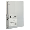 3 Metal Ring Plastic Binders - 1 Inch Clear Office Organizer