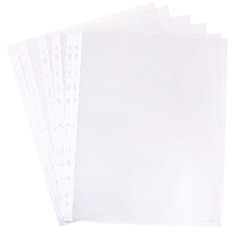 Clear Sheet Protectors for 8.5 x 11 Documents, Pack of 10