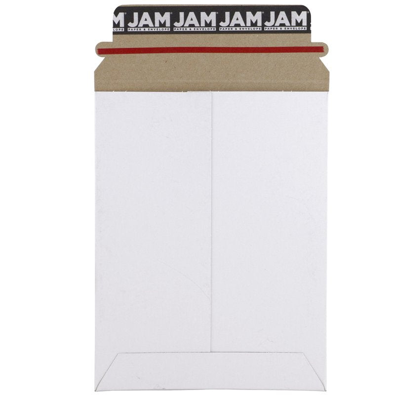 Stay-Flat Photo Mailer Envelopes 6x8 Inches with Peel & Seal Closure - White