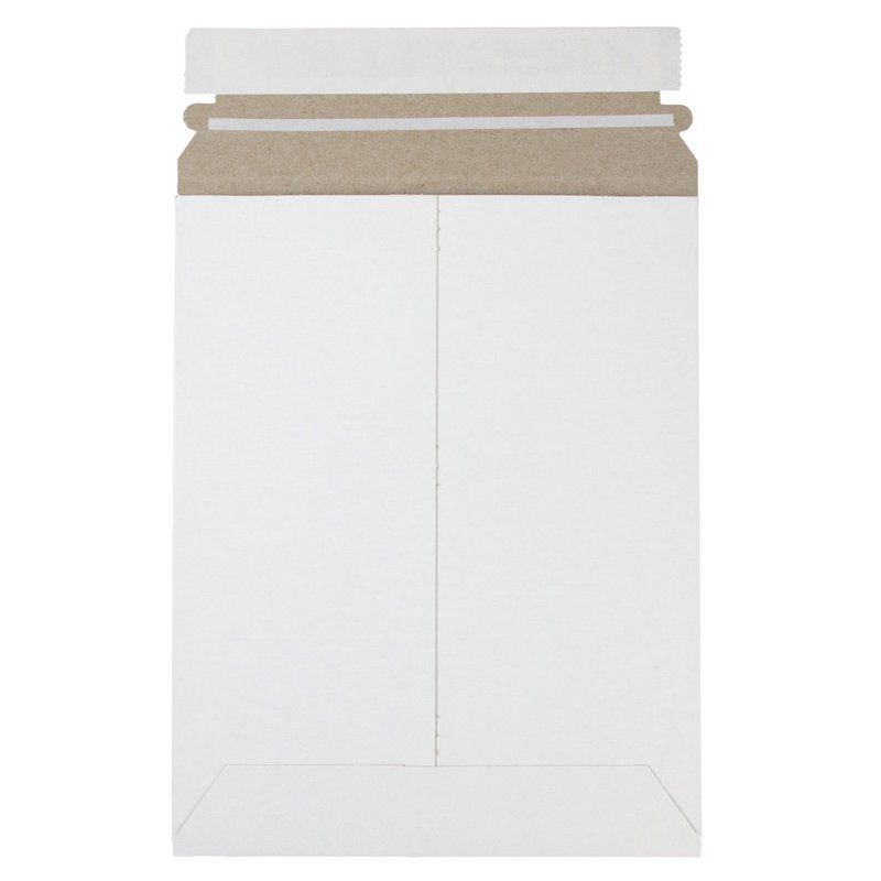 Stay-Flat Photo Mailer Envelopes 7x9 Inches White Pack of 6 - Rigid Self Seal Mailers for Photos
